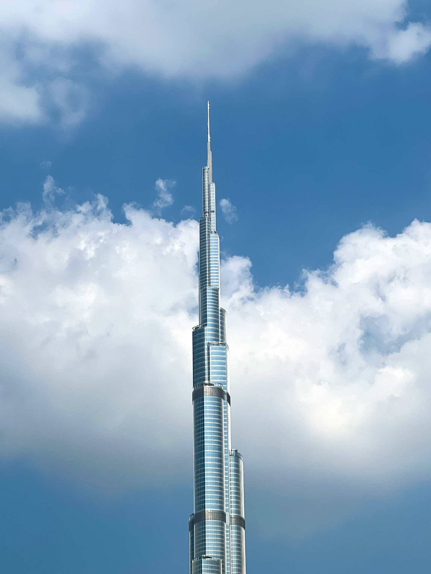 Burj Khalifa and Downtown Dubai aerial view